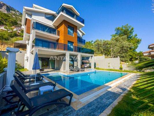 Spacious Villa with Sea and Nature View in Fethiye Gocek