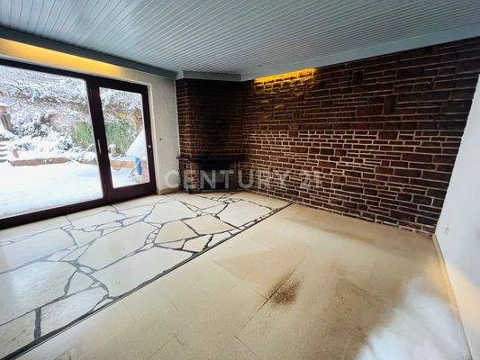 Kaminzimmer EG mit Ausgang Terrasse