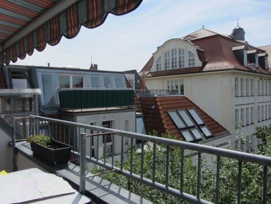 Blick vom Balkon