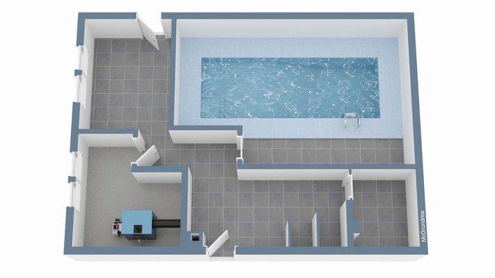 Grundriss Wellnessbereich