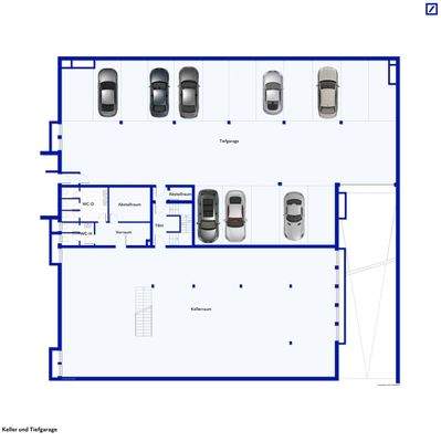 Tiefgarage und Kellergeschoss
