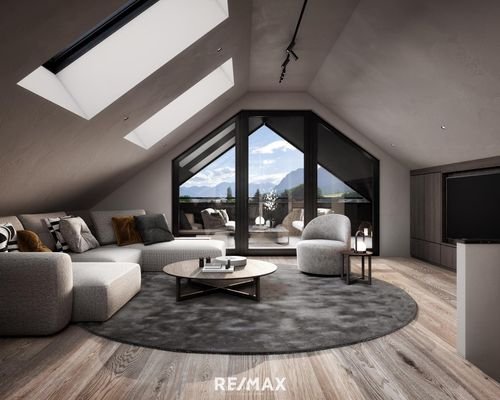 Wohnen Penthouse visualisiert