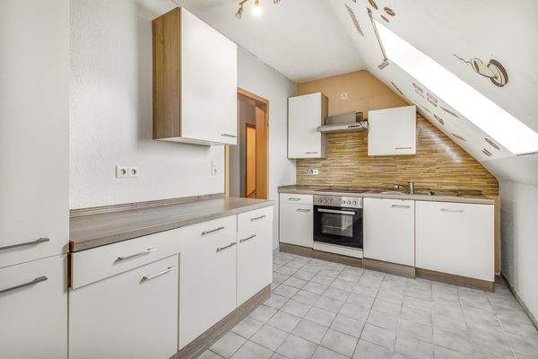 Küche im Dachgeschoss