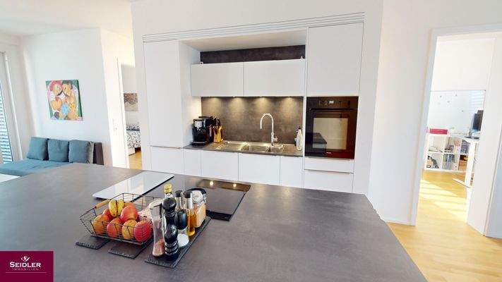 Blick in die hochwertige Einbaukueche