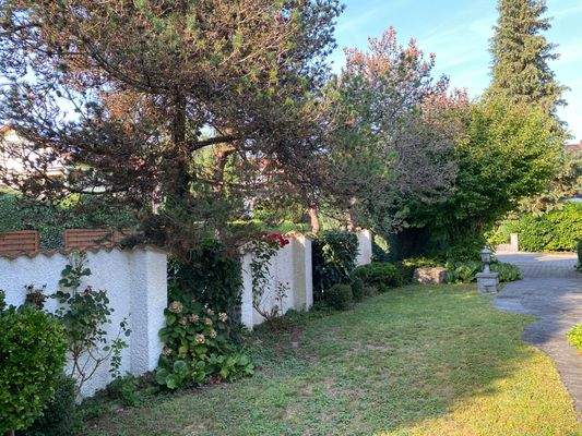 Grünanlage zur Straße hin