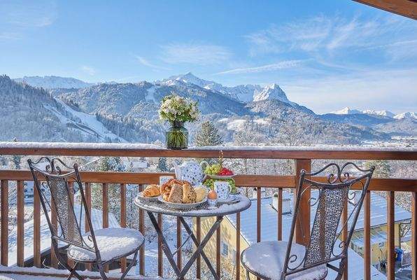Südbalkon im Dachgeschoss