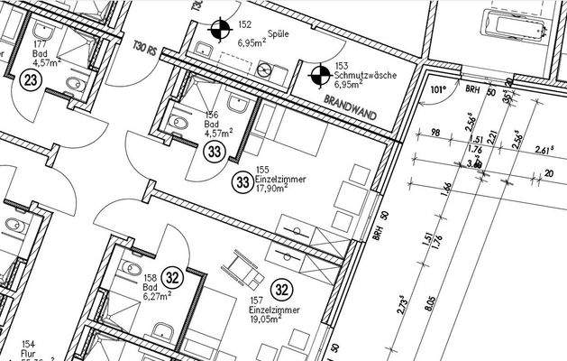 ungefähre Aufteilung/Lage, App. 33