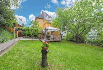 Rückansicht und Garten