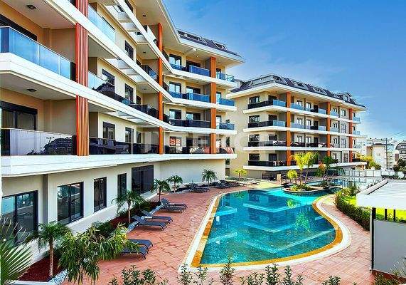 Stylish Apartments in a Complex with Rich Amenities in Alanya Oba