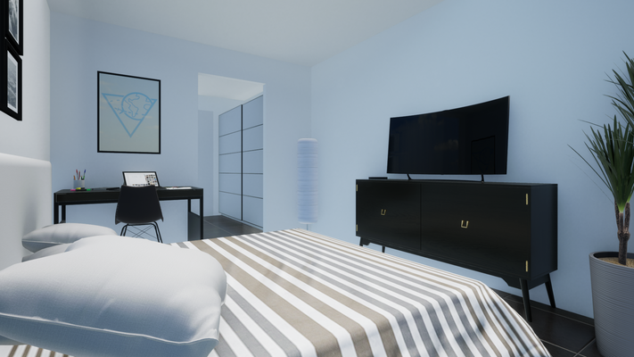 Visualisierung / Wohnbeispiel Schlafen