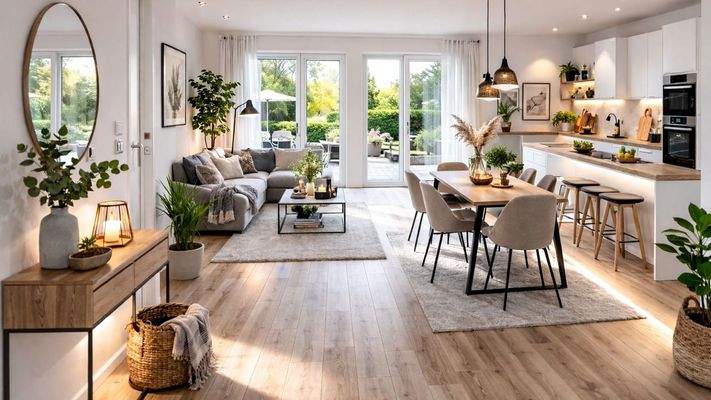 Wohnküche_Visualisierung