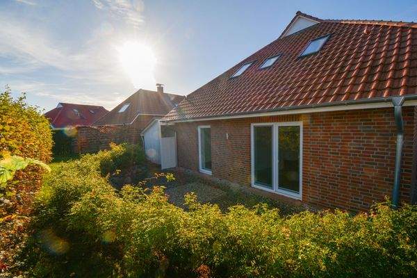 Terrasse an den Schlafzimmern
