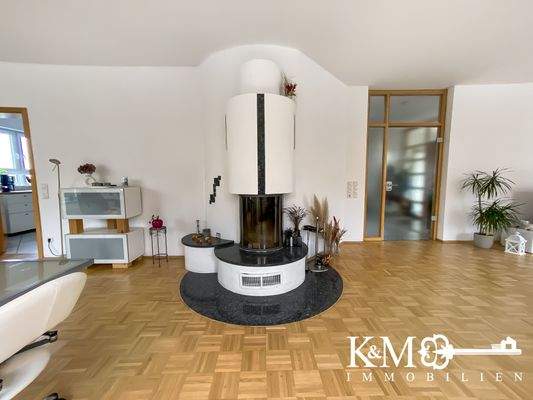 Kamin im Wohn- und Essbereich