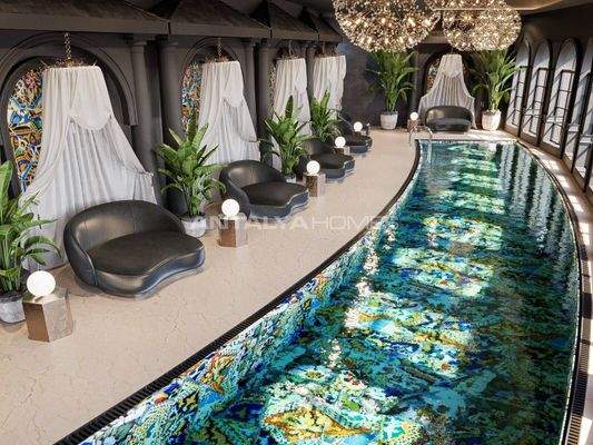 Sea View Apartments in a Luxury Complex in Kargicak Alanya