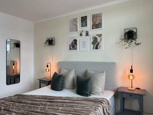 Musterhaus - Teilansicht Schlafzimmer