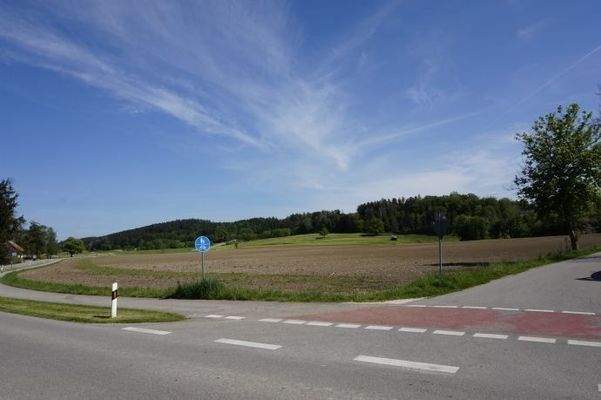 Freier Blick zu den umliegenden Feldern