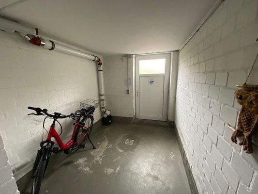 Sehr praktisch ist der Fahrradkeller