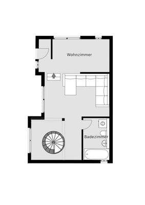 Grundrissskizze Anbau Obergeschoss