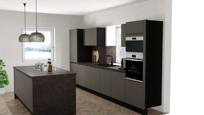 Moderne hochwertige Küche