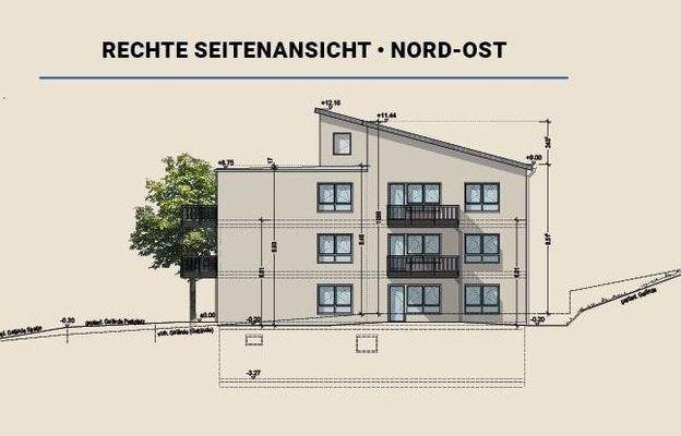 Rechte Seitenansicht Nord-Ost