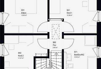 cleverer Grundriss TREND 11.0 S DG massa haus