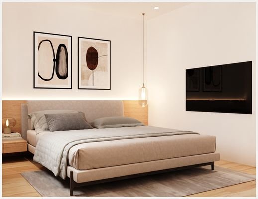 Schlafzimmer mit Ankleidebereich