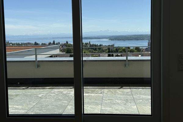 Alpenblick vom Wohnzimmer