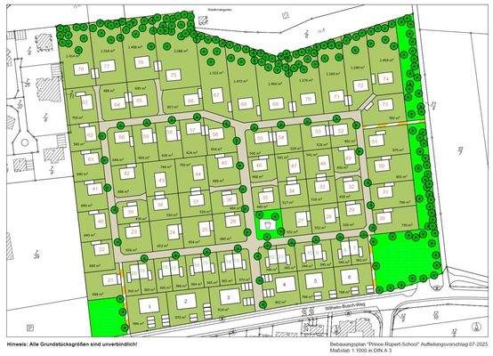 3123 Aufteilungsplan mit Nummerierung