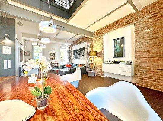 Ess-/ Wohnbereich im "Industrial Look"