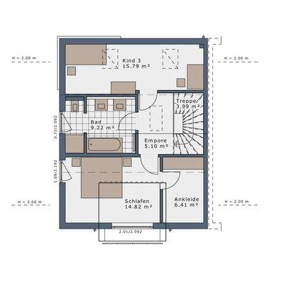 Grundriss Dachgeschoss