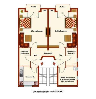 Grundriss schematisch