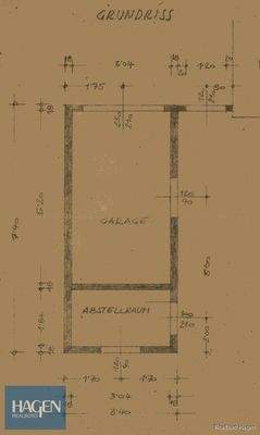 Grundriss Garage Anbau 1976