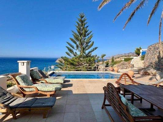 Kreta, Mochlos: Atemberaubende Villa mit Meerblick zu verkaufen