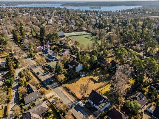 Aerial view of the surrounding area