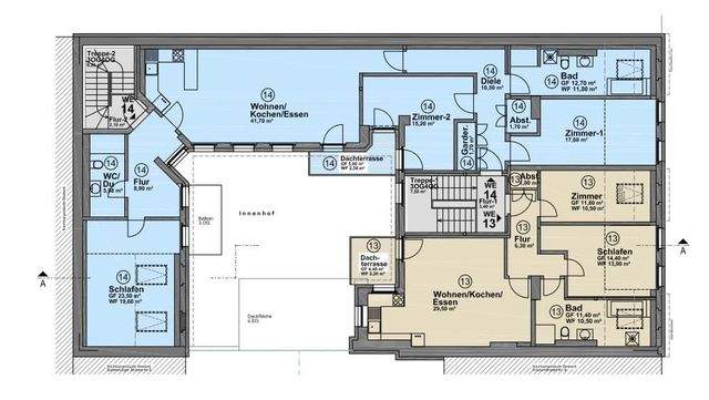 Schicke 4- Zimmerwohnung mit Parkett, Einbauküche, Balkon u. guter Energieeffizienz - Foto 1