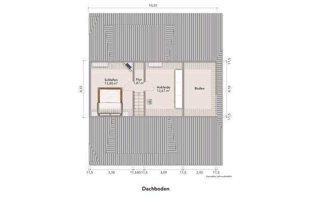 Dachboden (gehört zur Wohnung 3)