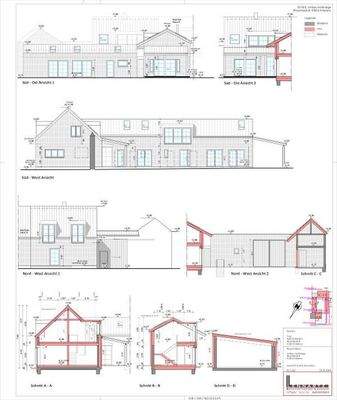 Gesamtplan Außenansichten