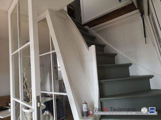 Treppe zum Spitzboden