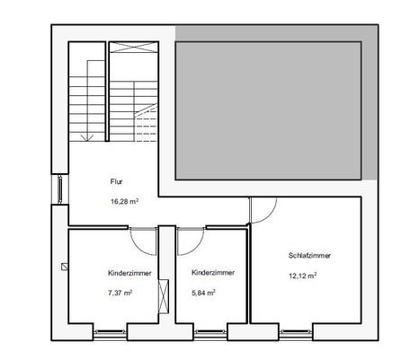 Grundriss Dachgeschoss W1