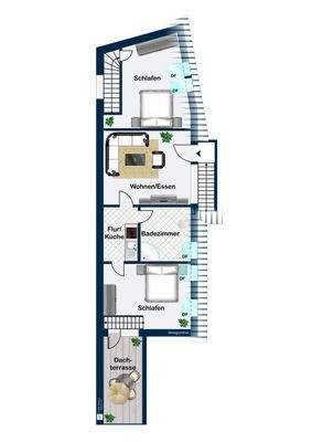 Obergeschoss Gästehaus