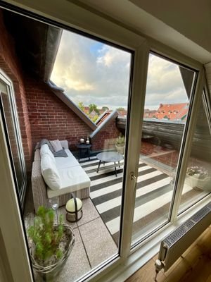 Zugang zur Dachterrasse 