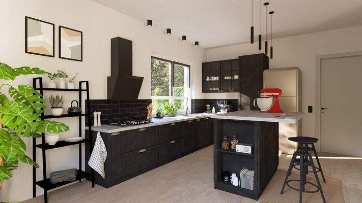 Moderne Küche mit Charme