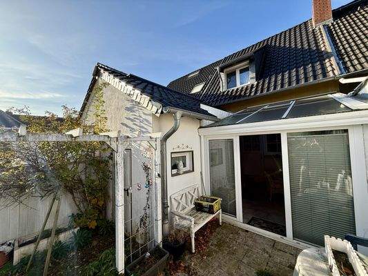 Rückansicht mit Winter