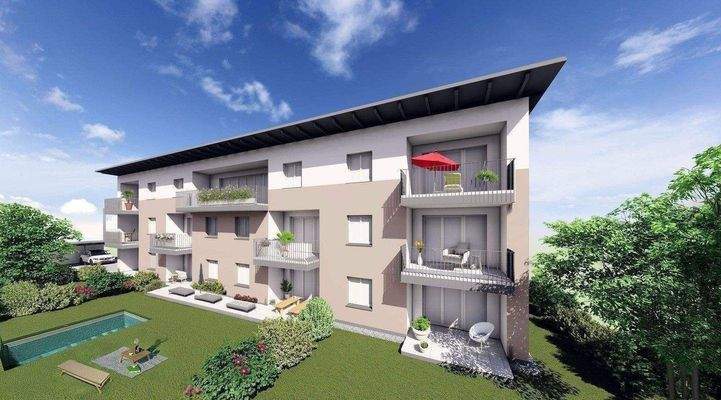 Visualisierung Südfassade