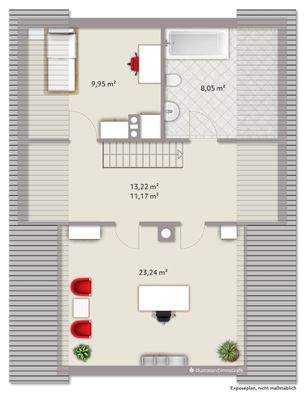 Grundriss Wohnhaus DG