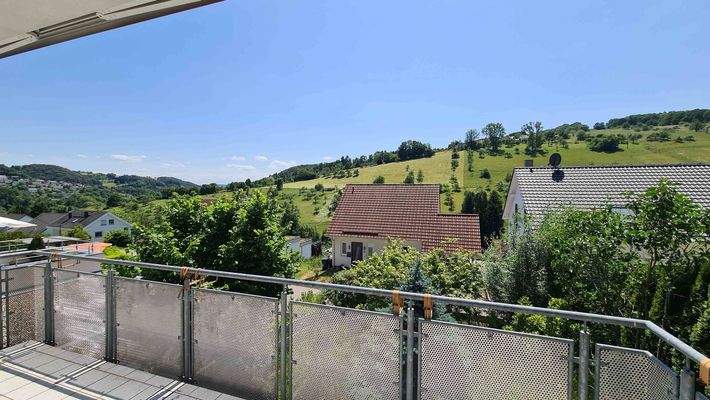 Ausblick von Balkon Esszimmer