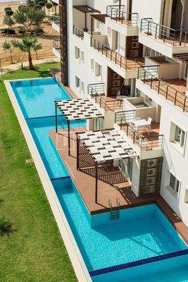 Apartments in a Complex with Private Beach in North Cyprus