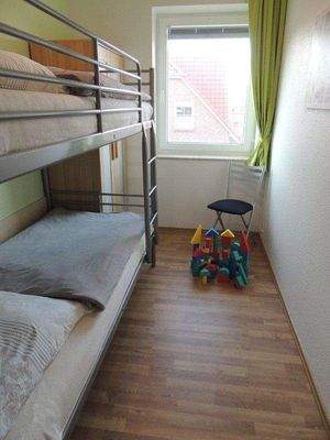 Schlafzimmer mit Etagenbett