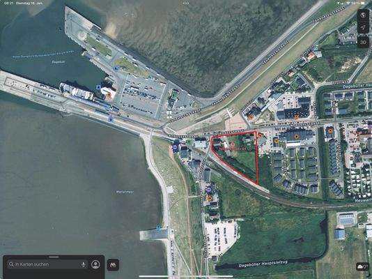 Luftbild vor Baubeginn