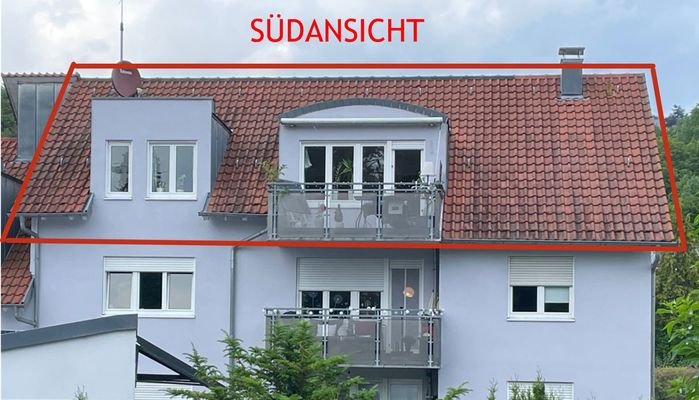 SÜDANSICHT MIT BALKON